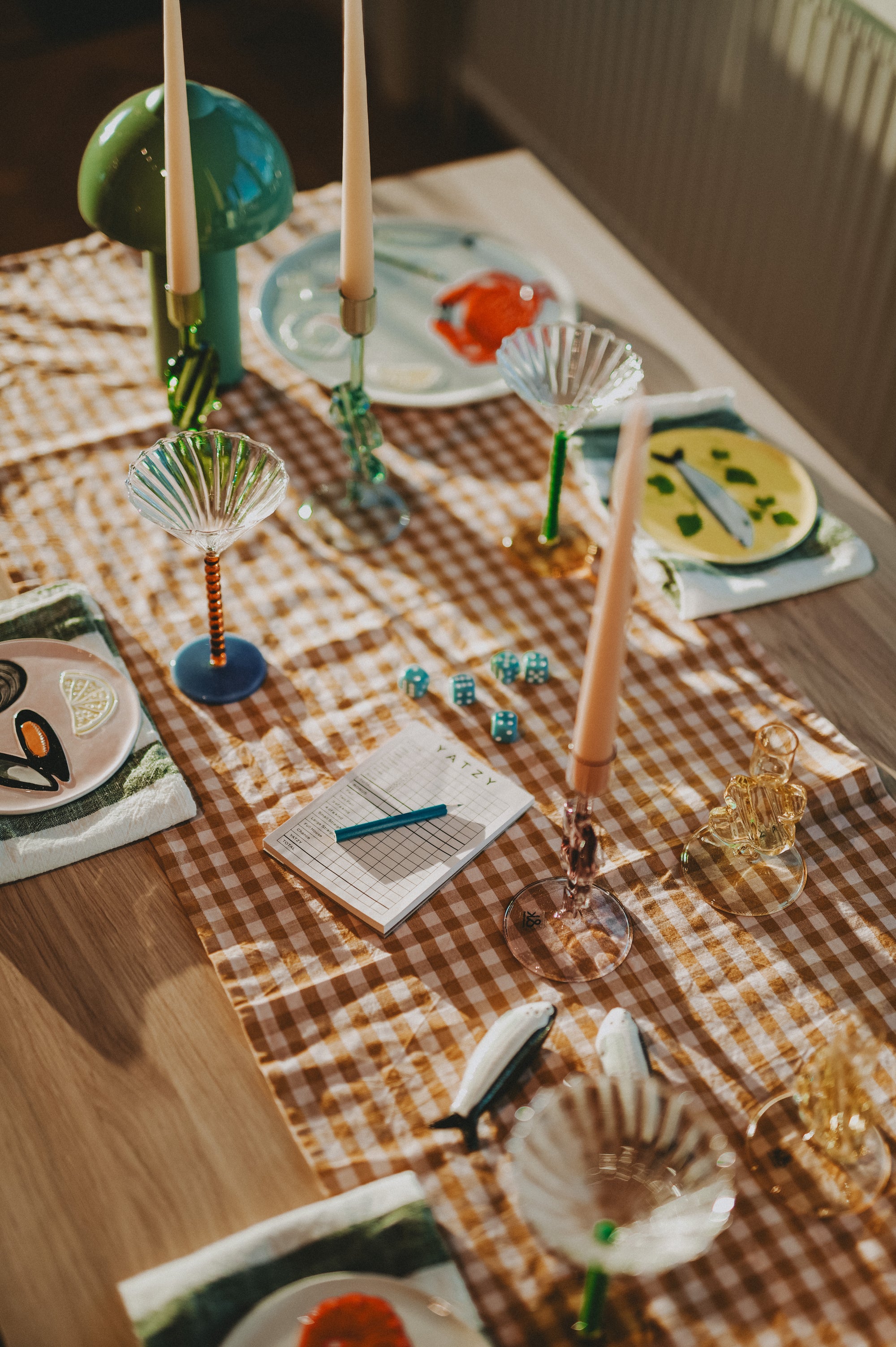 Ljusstake - Puddle Gul