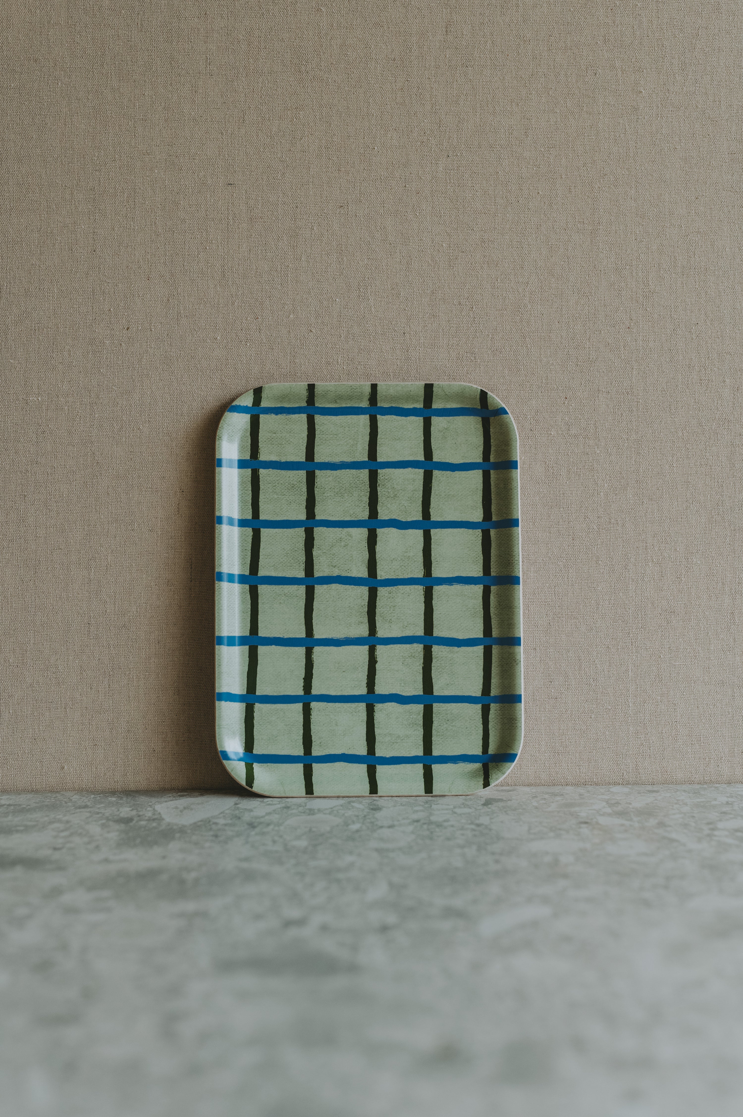 Liten bricka - Rutig