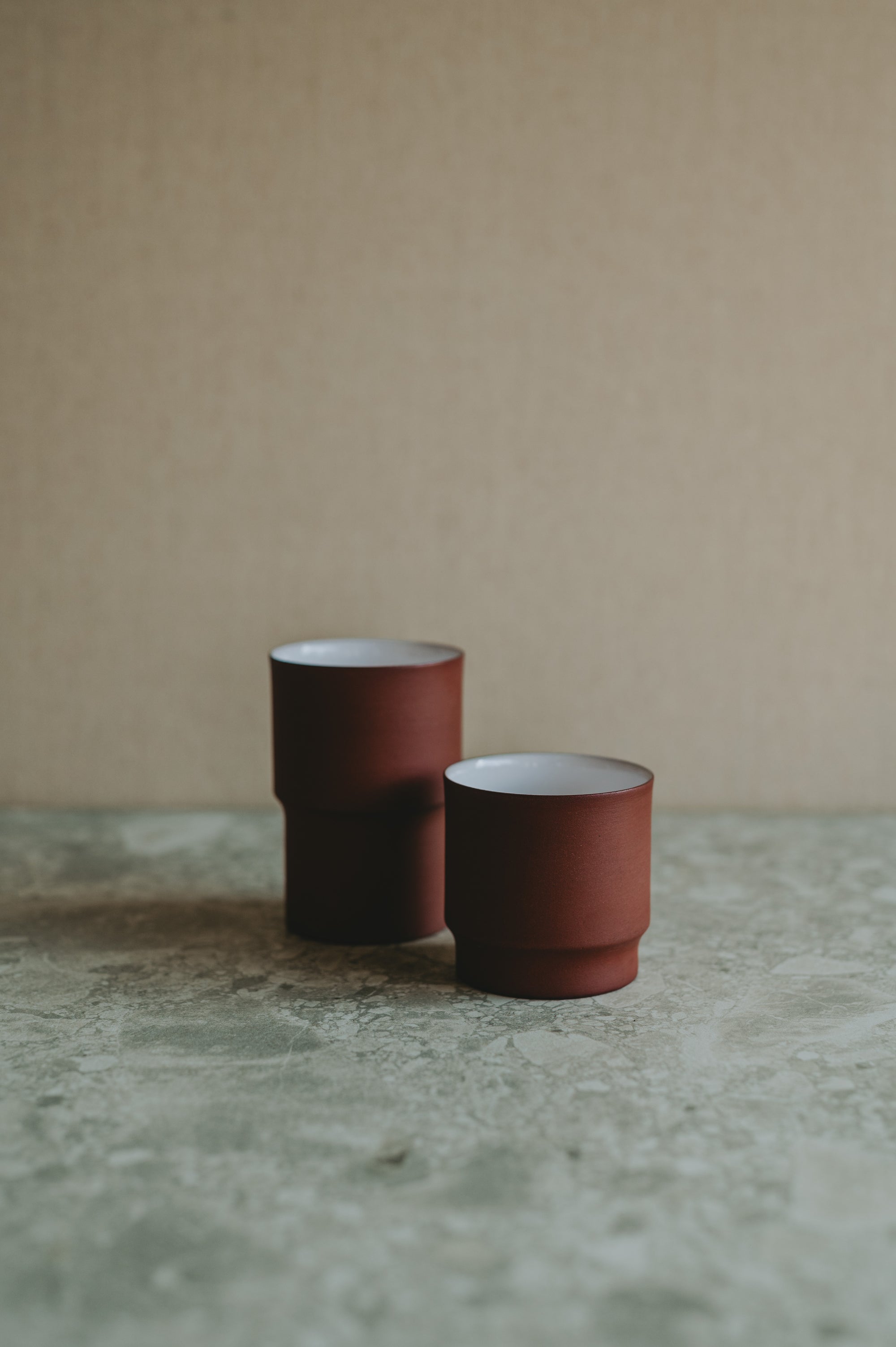 Stapelbar Mugg - Brun