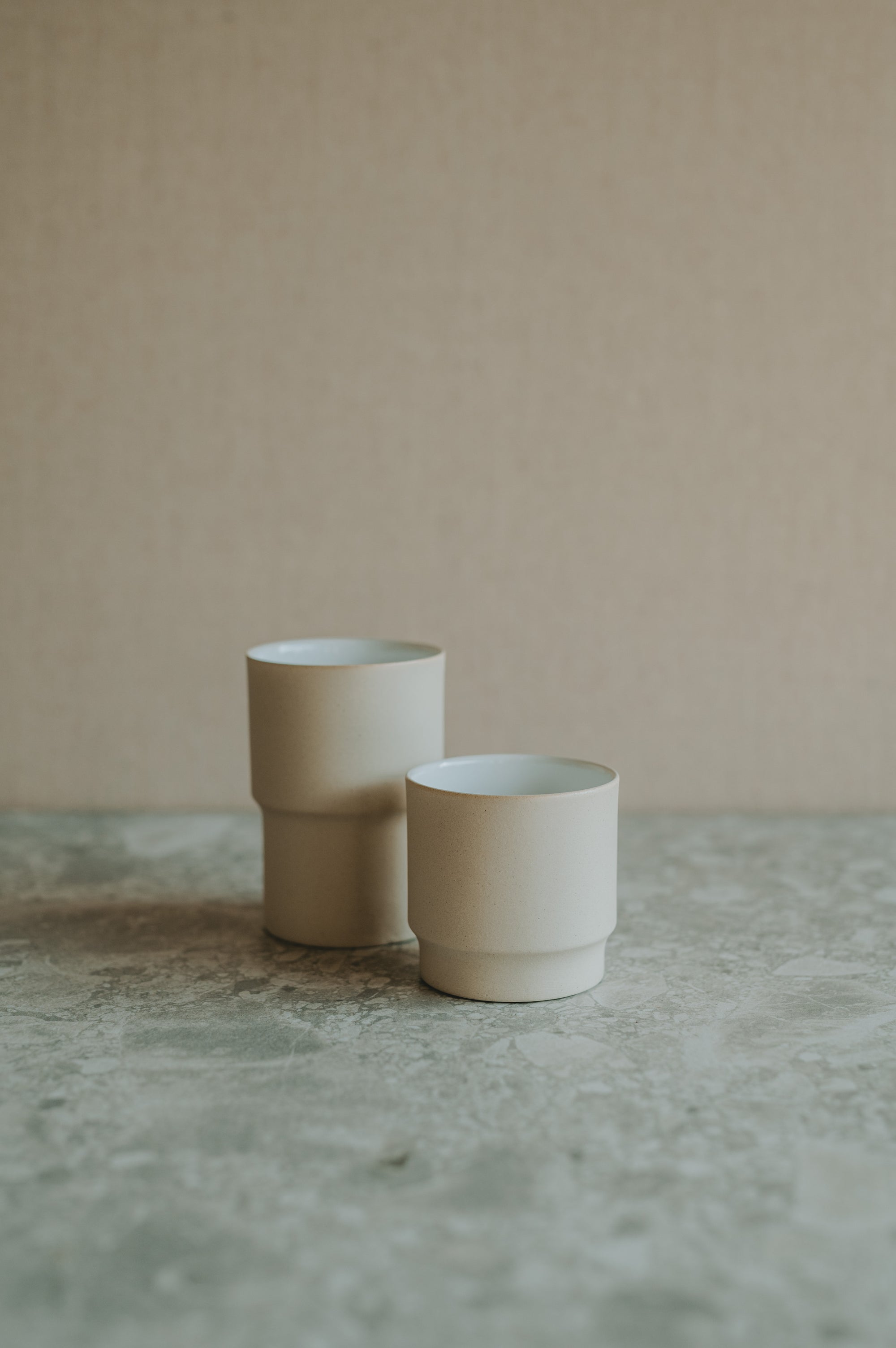 Stapelbar Mugg - Beige