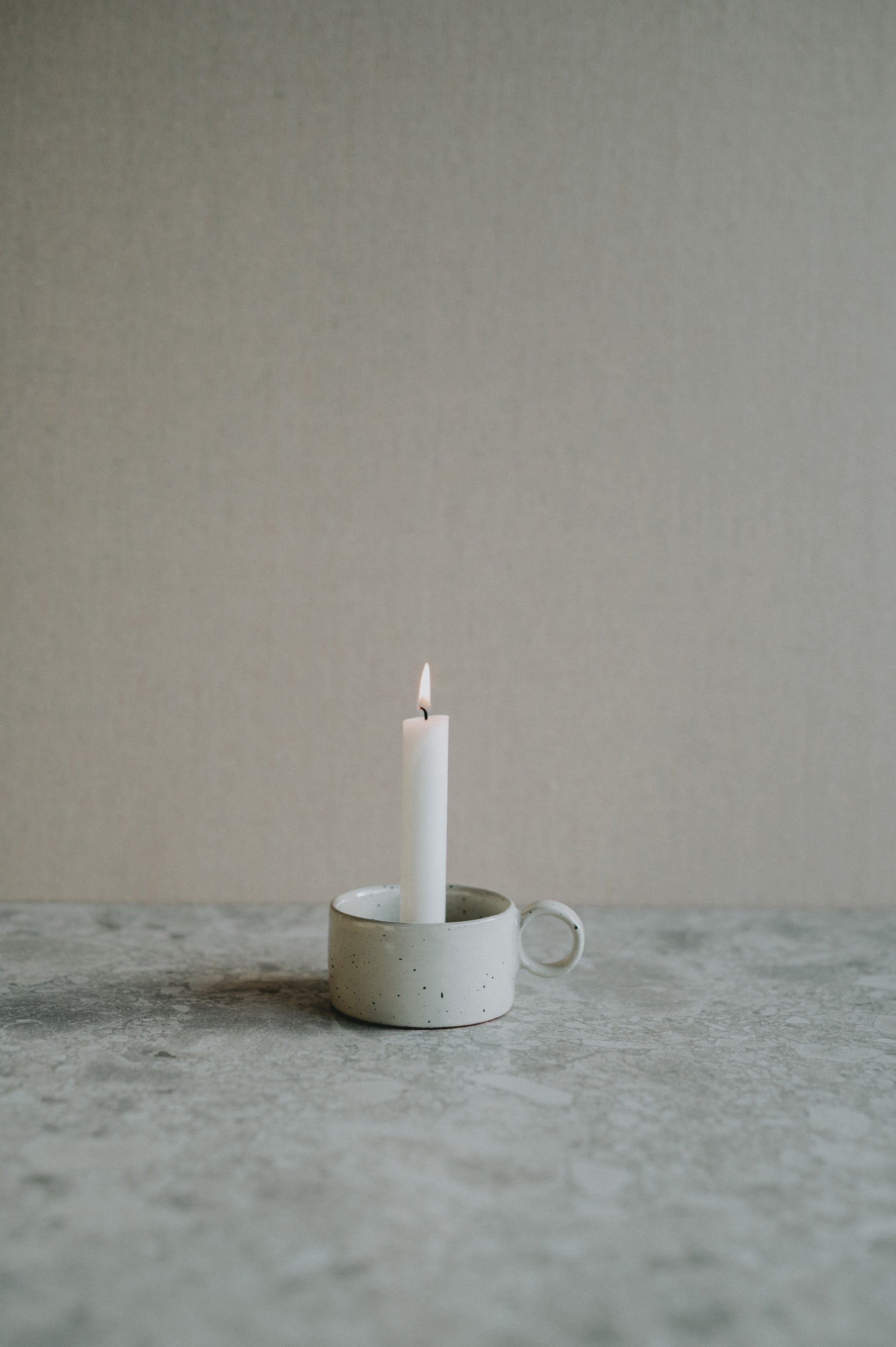 Ljusstake - Cylinder med öra