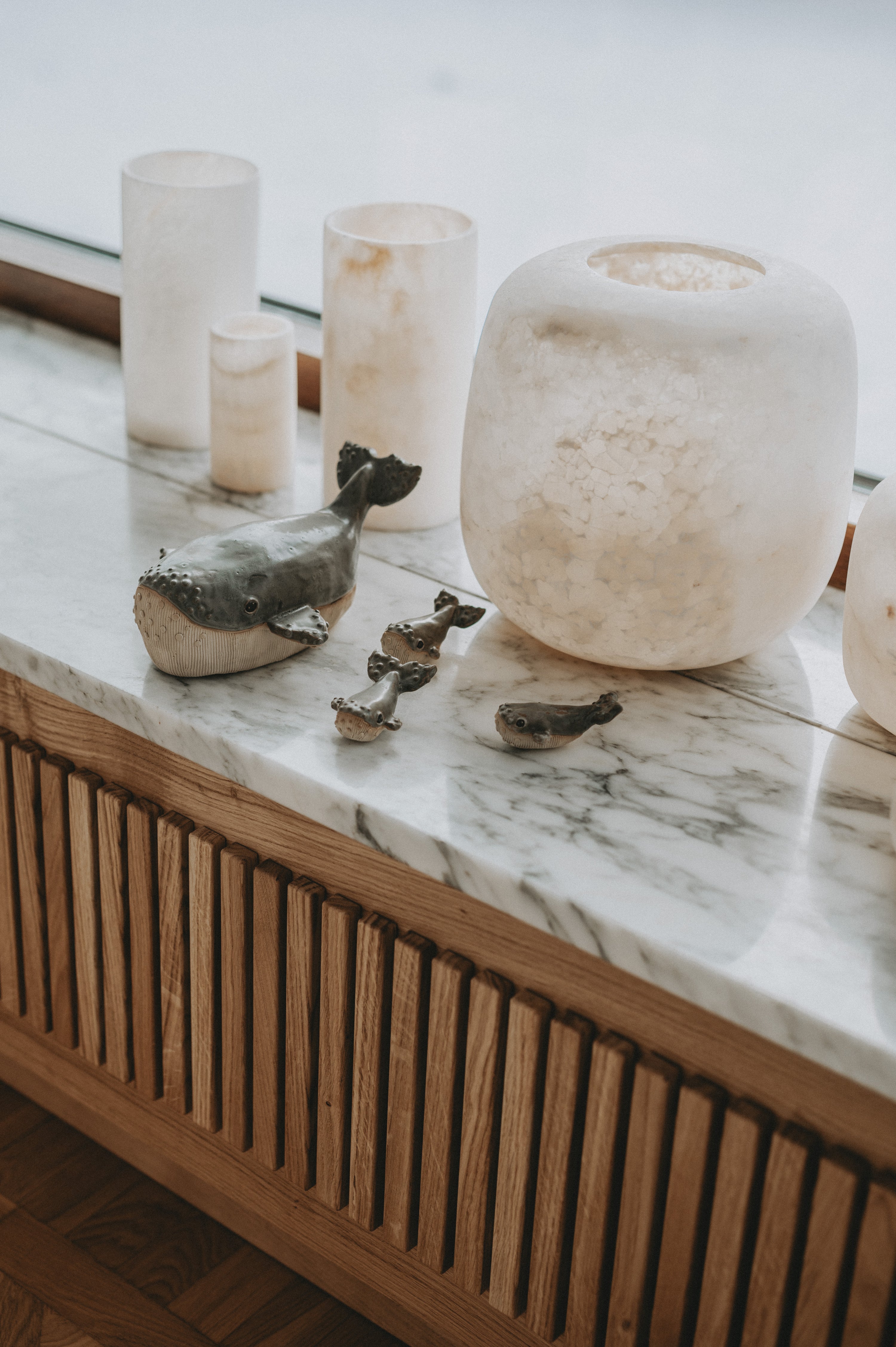 Ljuslykta - Alabaster Curra