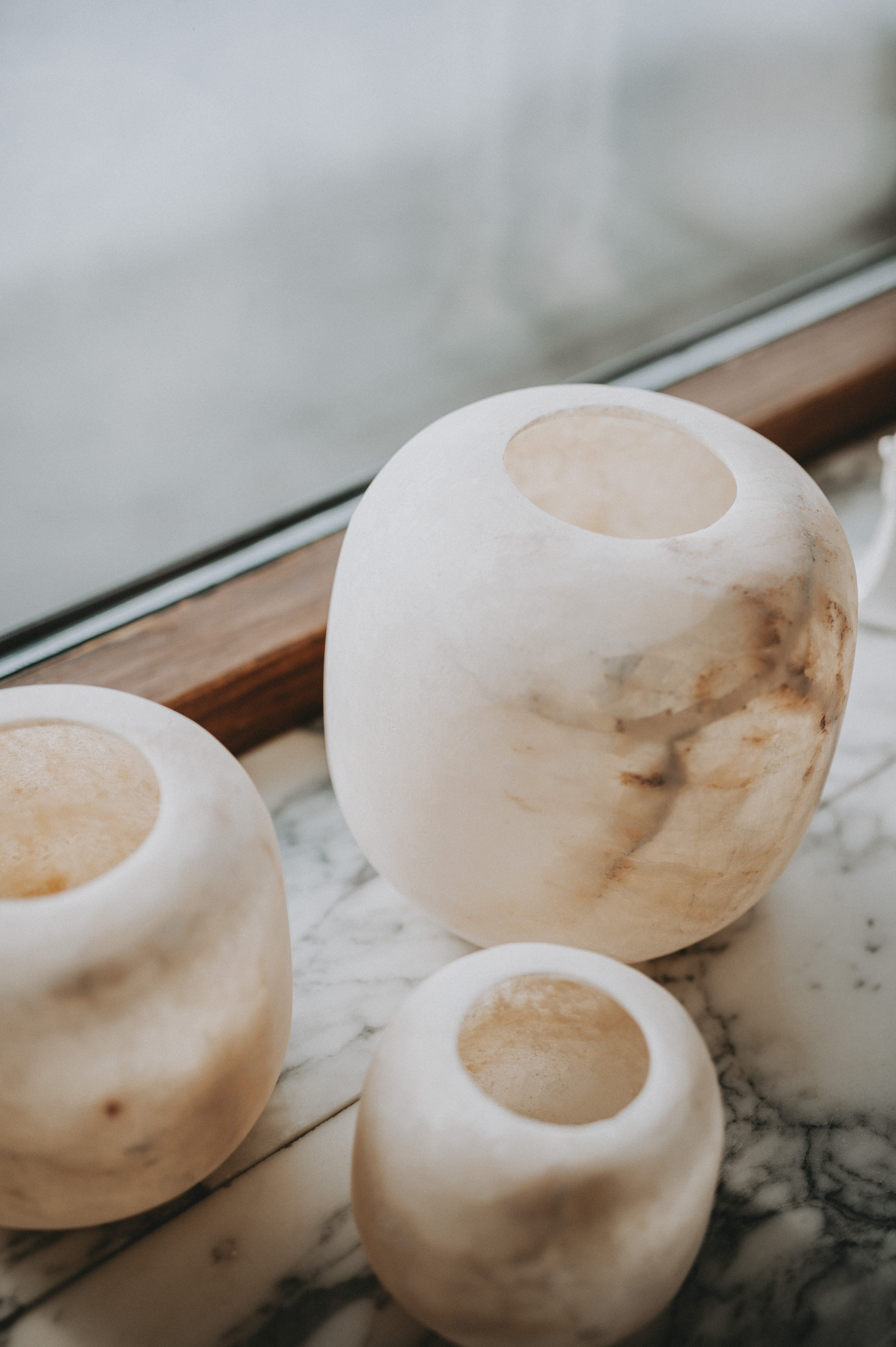 Ljuslykta - Alabaster Curra