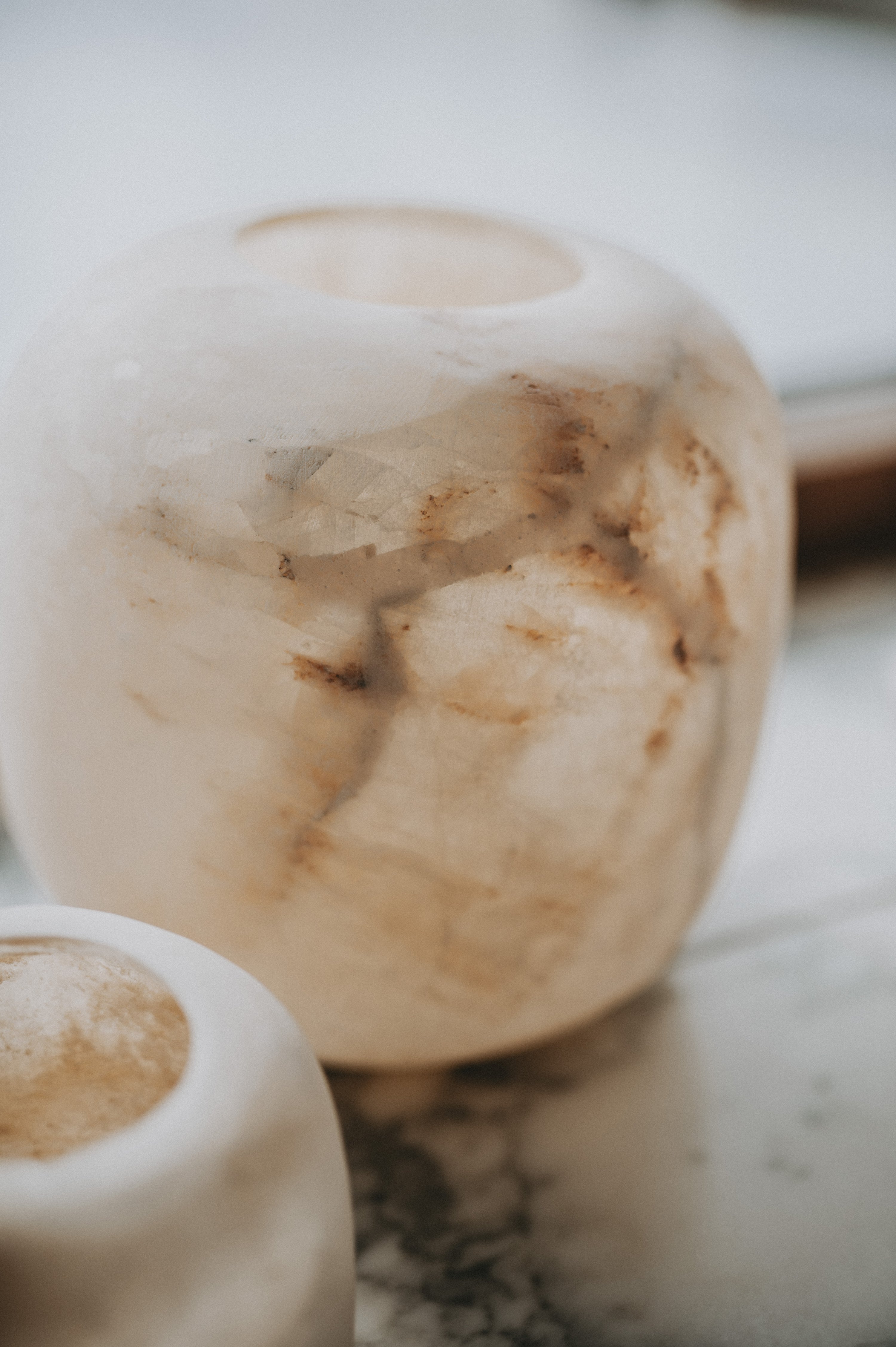 Ljuslykta - Alabaster Curra