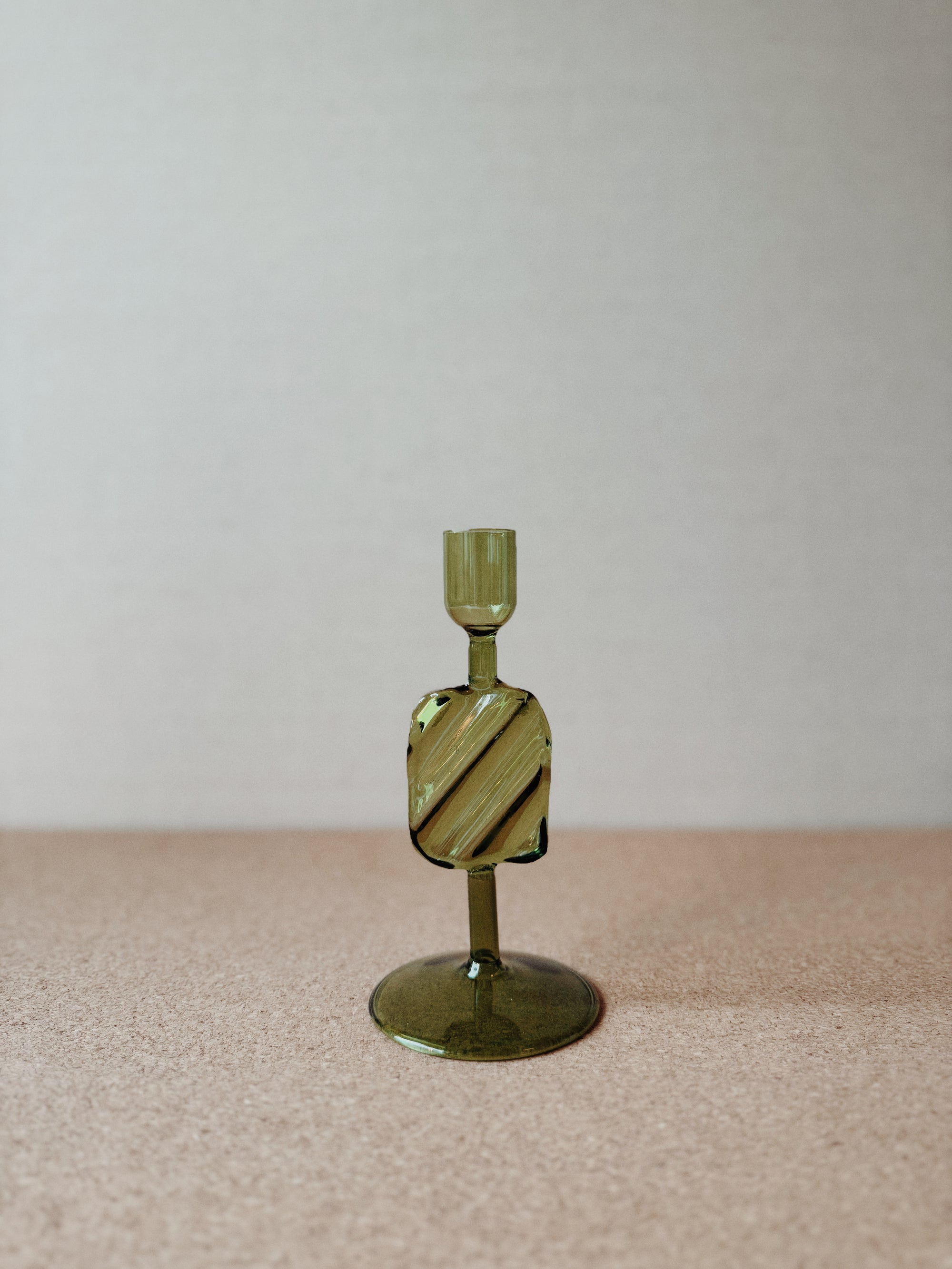 Ljusstake - Puddle Grön